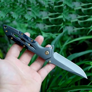 Navaja Plegable OEM con Hoja de Punta Caída, Mango de Aluminio, Cuchillo Utilitario EDC para Camping y Actividades al Aire Libre con Clip de Bolsillo - Product Image 1