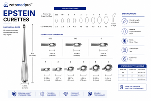 ชุดเครื่องมือขูดกระดูกแบบตรง ผิวเงา จำนวน 9 ชิ้น พร้อมแท่นวาง ZETOMEDPRO - Product Image 5