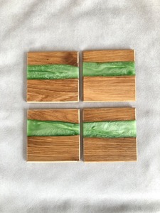 <b>Coasters</b> <b>for</b> <b>Drinks</b> Perfect Resin Walnut Wood Epoxy Resin Wooden <b>Coaster</b> <b>for</b> Home Decor Promotional - Product Image 3