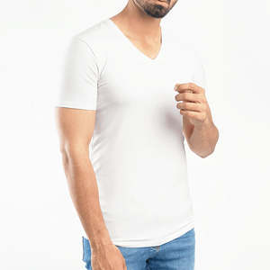 เสื้อยืดคอกว้างแขนสั้นผู้ชาย ผ้าฝ้าย 100% แห้งเร็ว เหมาะสำหรับออกกำลังกาย ฟิตเนส ดีไซน์ใหม่ทรงโอเวอร์ไซส์ เสื้อยืดผู้ชาย - Product Image 1