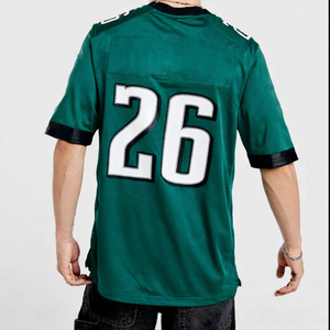 Camiseta Deportiva Oversize de Fútbol Americano para Hombre, Manga Corta, Poliéster Sólido, Número Personalizado, Estilo Casual de Equipo - Product Image 4