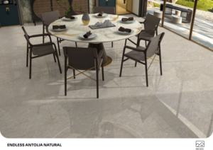 กระเบื้องพอร์ซเลนเคลือบเงาหรูหรา ขนาด 600x1200 มม. กระเบื้องปูพื้นและผนังขนาดใหญ่ สำหรับโครงการตกแต่งภายในสมัยใหม่ - Product Image 4