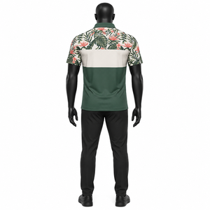 2026 New Arrival Custom Polynesian Floral Print <b>Polo</b> <b>Shirt</b> Breathable Tropical Casual Golf Wear OEM Wholesale Supplier - Product Image 3