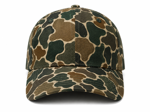 Gorra de Béisbol de Camuflaje Vintage con Logotipo Personalizado al por Mayor, Estructurada de 6 Paneles, de Algodón, de Alta Calidad, para Hombre - Product Image 1