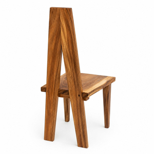Modern <b>Dining</b> Room Solid Suaar Wood Geometric Frame <b>Dining</b> <b>Chair</b> a Model Durable Artisan Crafted Hospitality Furniture - Product Image 2