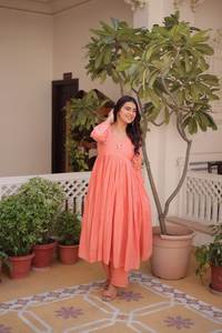 OFERTA DE VERANO: Conjunto de Dos Piezas de Salwar Kameez Premium Listo para Usar con Bordado, Cuello en V, Informal, para Fiesta - Product Image 3