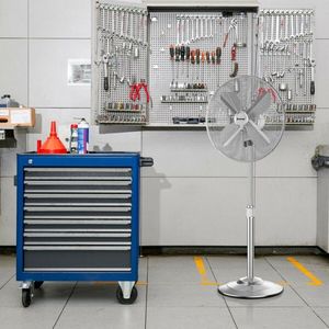 Ventilatore a piantana oscillante in metallo regolabile da 18 pollici e Categoria Prodotti Ventilatori a piantana - Product Image 2