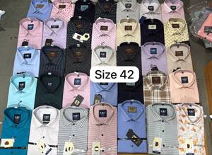 <b>Men's</b> Autumn Casual Striped Knitted <b>Long</b>-<b>Sleeve</b> 100% Cotton <b>Shirt</b> Turn-down Collar Boxy Fit Breathable Single Button Customized - Product Image 3
