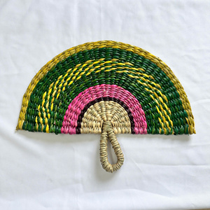 Eco Friendly Seagrass <b>Hand</b> <b>Fan</b> Handmade Natural Fiber <b>Fan</b> for Wedding Decoration Wall Art Beach Party Event Souvenir - Product Image 6