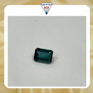 Tourmaline Indigo Naturelle Taille Émeraude 5 carats, Indigolite de Madagascar Non Traité, Qualité AAA, Gemme Prête à l'emploi, Propre à la Loupe - Product Image 2