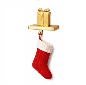 Hot Sale Wood Base Aluminium Top Christmas <b>Stocking</b> <b>Holder</b> For Hanging Decorative Use Xmas <b>Stocking</b> <b>Holder</b> With Silver Tree Top - Product Image 1