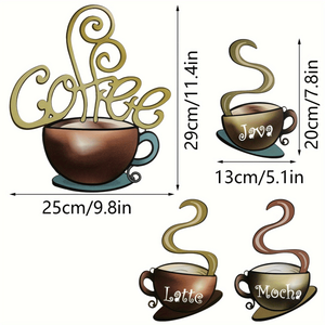 CIFbuy Decorazioni Retrò per Cucina e Bar, Tazza da Caffè in Metallo da Parete, Decorazione per TikTok, per Servizio di Ritiro Temu, Prodotto Artistico in Metallo - Product Image 3