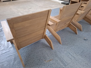 Sillón de Madera de Teca Premium con Reposabrazos Anchos y Respaldo de Listones - Product Image 4