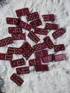 Juego de Dominó de Resina Doble Personalizado, Forma Rectangular Sostenible con Logotipo Personalizado para Entretenimiento - Product Image 3