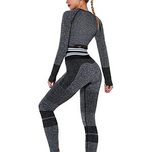 Conjunto Deportivo para Mujer con Logotipo Personalizado, Leggings de Compresión para Gimnasio, de un Solo Hombro - Product Image 2