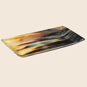 Best Selling Handmade Horn Eco Friendly Elegant Decorative Serving Tray Dishwasher <b>Microwave</b> Safe Polished Finish Customizable - Product Image 1