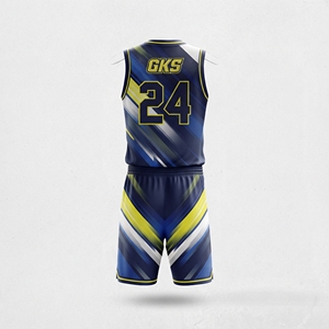 Ensemble d'uniformes de basketball personnalisés par sublimation, maillot et short de basketball pour hommes, uniforme d'équipe sportive, fabricant OEM - Product Image 2