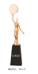10.Artistic Lady Figure Trophy for Corporate Recognition. - Product Image 4
