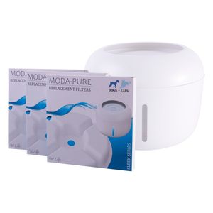 Cartucce di Ricambio Moda Pure e Blocchi di Carbone, Confezione da 3 Filtri per Fontanella per Cani e Gatti - Product Image 3
