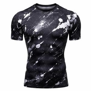 Camiseta Deportiva para Hombre, Manga Larga, Sublimada en Blanco y Negro, Transpirable, Ecológica, Anti-UV, de Secado Rápido, 100% Poliéster - Product Image 1