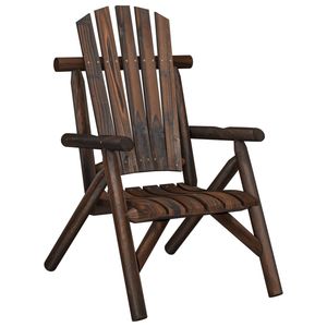 Conjunto de Muebles de Jardín Grandes y Duraderos de Madera de Abeto Sólido Quemado, Muebles de Exterior de Primera Calidad - Product Image 2