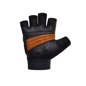 DAIZEN STAR INTERNATIONAL Half Finger Gym <b>Gloves</b> PU Leather <b>Weight</b> Lifting Training Unisex Breathable Non Slip Fitness Wrist - Product Image 5