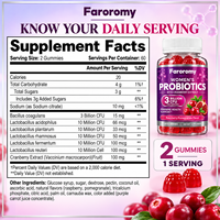 Gummies Probiotiques pour Femmes avec Extrait de Canneberge - 3 Milliards d'UFC pour la Santé Féminine et Digestive - 120 Comprimés - Vente en Gros