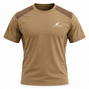 Camiseta Deportiva de Manga Corta para Hombre Blackthorn, Color Verde Oliva, Secado Rápido, Estilo Casual, Color Sólido, Poliéster, Ropa de Verano - Product Image 3