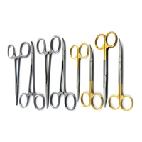 Kit d'instruments de chirurgie ophtalmique pour blepharoplastie Azicon, 23 pièces, en acier inoxydable, comprenant ciseaux, pinces, rétracteurs et support