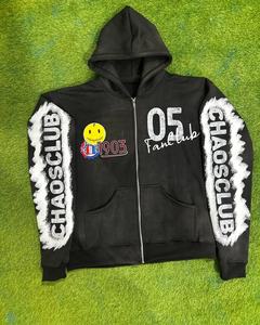 Sweat à capuche zippé de qualité supérieure avec motif permis de conduire Lil Durk, unisexe, 100% coton molletonné 350 GSM, streetwear, vente en gros personnalisée - Product Image 6