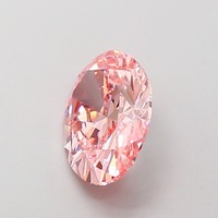 2.1 Karat Lüks Oval Şekilli Fantazi Canlı Pembe Laboratuvarda Yetiştirilmiş CVD Elmas VS1 Berraklıkta Mükemmel Cilalı Mücevher İçin Gevşek Elmas