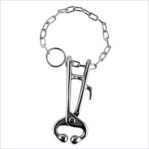 2026 High Quality Stainless Steel 7.5” Long <b>Chain</b> Bull Holder with Dehorner Pet Care Veterinary Surgical Instruments - Product Image 6