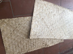 Decorative woven bamboo and rattan <b>mats</b> for interior <b>roll</b> from Vietnam supplier Bao Tram Anh - Product Image 4