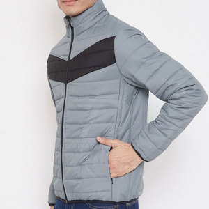 <b>Men</b> Puffer <b>Jacket</b> Comfortable <b>Warm</b> Reversible Breathable Lightweight Front Logo for Winter Layering Travel Casual Outfits - Product Image 3
