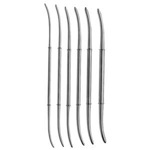 Dilatadores uterinos de acero inoxidable de calidad premium, juego manual de doble extremo con 6 dilatadores utilizados en terapia post radiación. - Product Image 6
