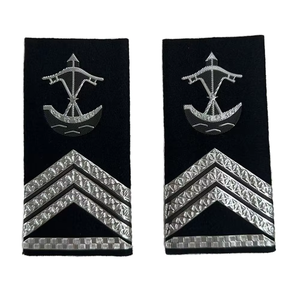 <b>Silver</b> Braid Shoulder Epaulettes Custom Embroidered Rank Badges Handmade Uniform Shoulder Boards for Formal Parade Clothing - Product Image 6