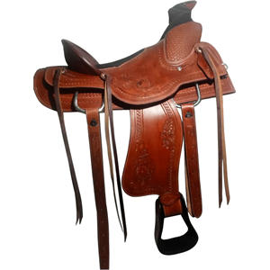 Selle Western en cuir véritable sur fibre de qualité d'arbre produit très durable IN;34648 14 15 16 17 18 dollar 65 - Product Image 4
