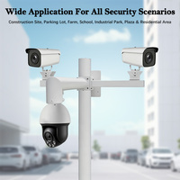 Metal Alarm Solar Mobile Security Cameras CCTV Tower