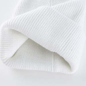 Custom Embroidery Beanie Ribbed Cuff Hat Wholesale <b>Winter</b> Headwear Plain Acrylic Beanie Warm Outdoor Watch <b>Cap</b> Unisex Knitted - Product Image 4