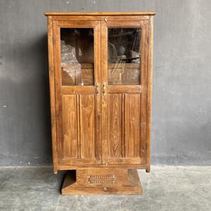 La Mejor Colección de Vitrinas de Madera Vintage con Puertas de Vidrio, Mueble de Almacenamiento, Arte Antiguo del Himalaya - Product Image 3