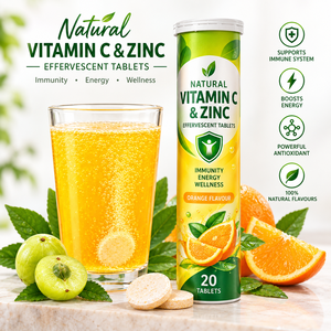 Comprimés effervescents de vitamine C et de zinc de qualité supérieure OEM, complément alimentaire naturel pour le bien-être quotidien et le soutien immunitaire - Product Image 2