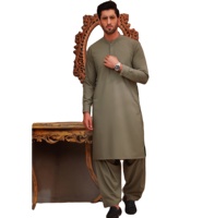 Shalwar Kameez pour hommes pakistanais, 2 pièces, qualité supérieure, design moderne, multicolores, sans plis, pour l'hiver et l'été, séchage rapide