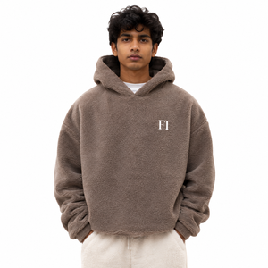 Sweat-shirts à capuche en molleton de coton pour hommes, pull-over en sherpa doux, sweat-shirt décontracté à manches longues pour hommes, streetwear décontracté, vente en gros USA - Product Image 1