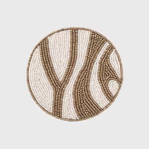 Posavasos Decorativos Hechos a Mano con Cuentas, Estilo Rústico, Impermeables, para Decoración de Bodas, Hechos en India - Product Image 2