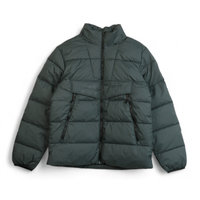 Veste de course unisexe longue vert foncé avec capuche, fermeture éclair, imperméable, coupe-vent, respirante, séchage rapide, réfléchissante, rembourrée de duvet