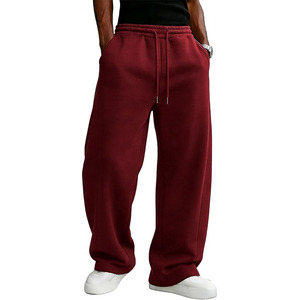 <b>Men's</b> Casual <b>Baggy</b> Sweatpants Wide Leg Fleece Joggers Loose Cotton Pants Drawstring Waist Lounge <b>Trousers</b> with Pockets - Product Image 1
