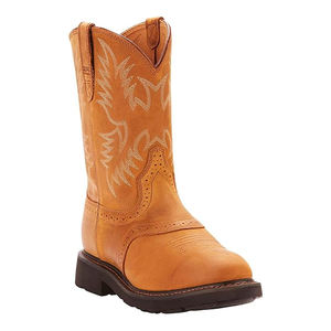 Bottes de cowboy tendance faites à la main pour hommes, style peau d'alligator, en cuir véritable, à enfiler - Product Image 6