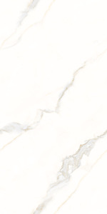 Carreaux de sol en porcelaine Qva Statuario Modern 600x1200mm, texture marbre blanc brillant pour salon, cuisine, chambre - Product Image 5