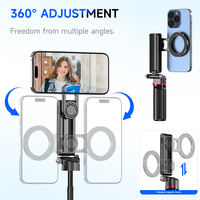 Mini trépied magnétique portable de poche pour téléphone portable F08 pour iPhone Android