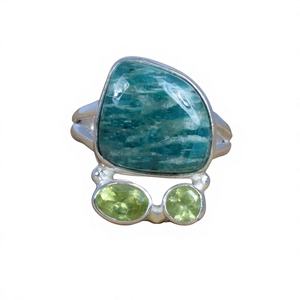 Anillos de Plata de Ley 92.5 con Piedra Natural y Engaste de Garra, Modernos y Elegantes para Hombre y Mujer, Regalo de Compromiso - Product Image 1